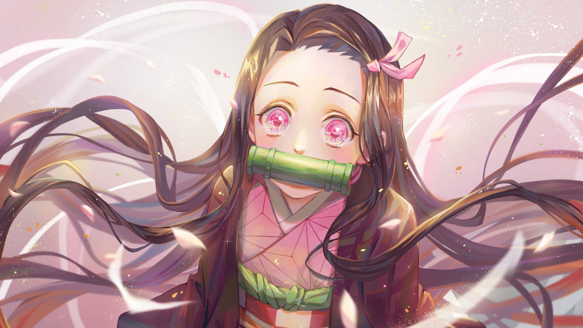 Masum Nezuko Estetiği — Pastel estetik GIF Duvar Kağıdı
