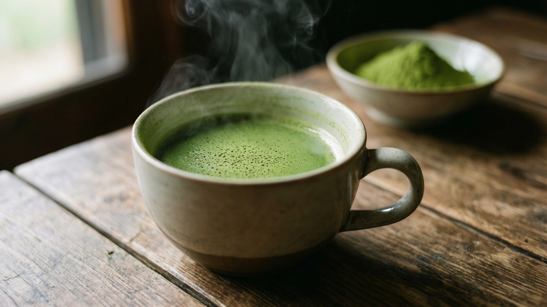 Matcha Çay Fincanı Duvar Kağıdı