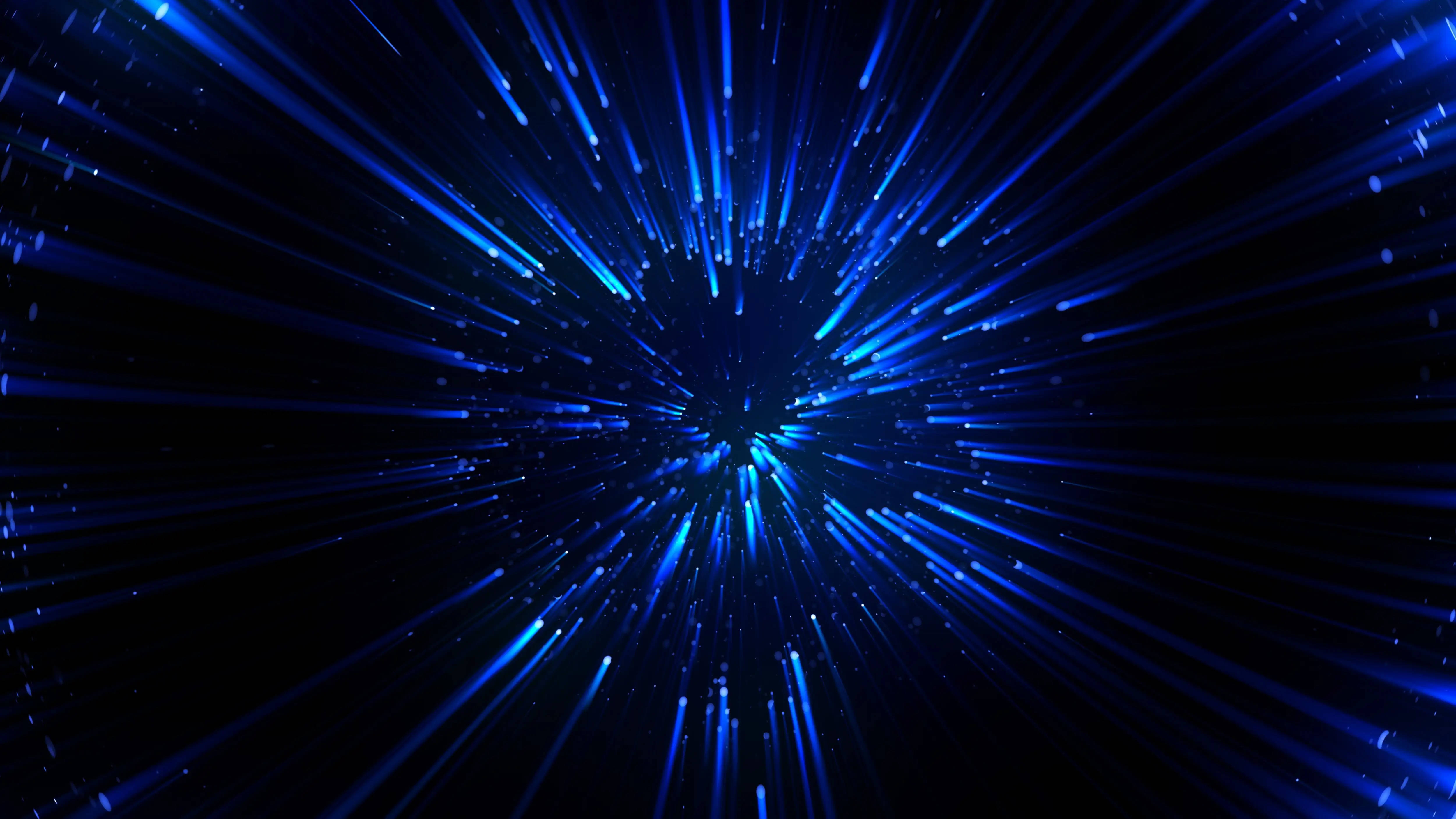 Mavi 4K Warp Arka Planı Duvar Kağıdı