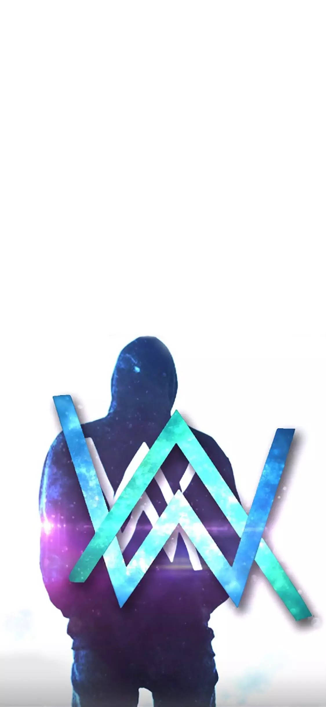 Mavi Alan Walker Logosu Duvar Kağıdı