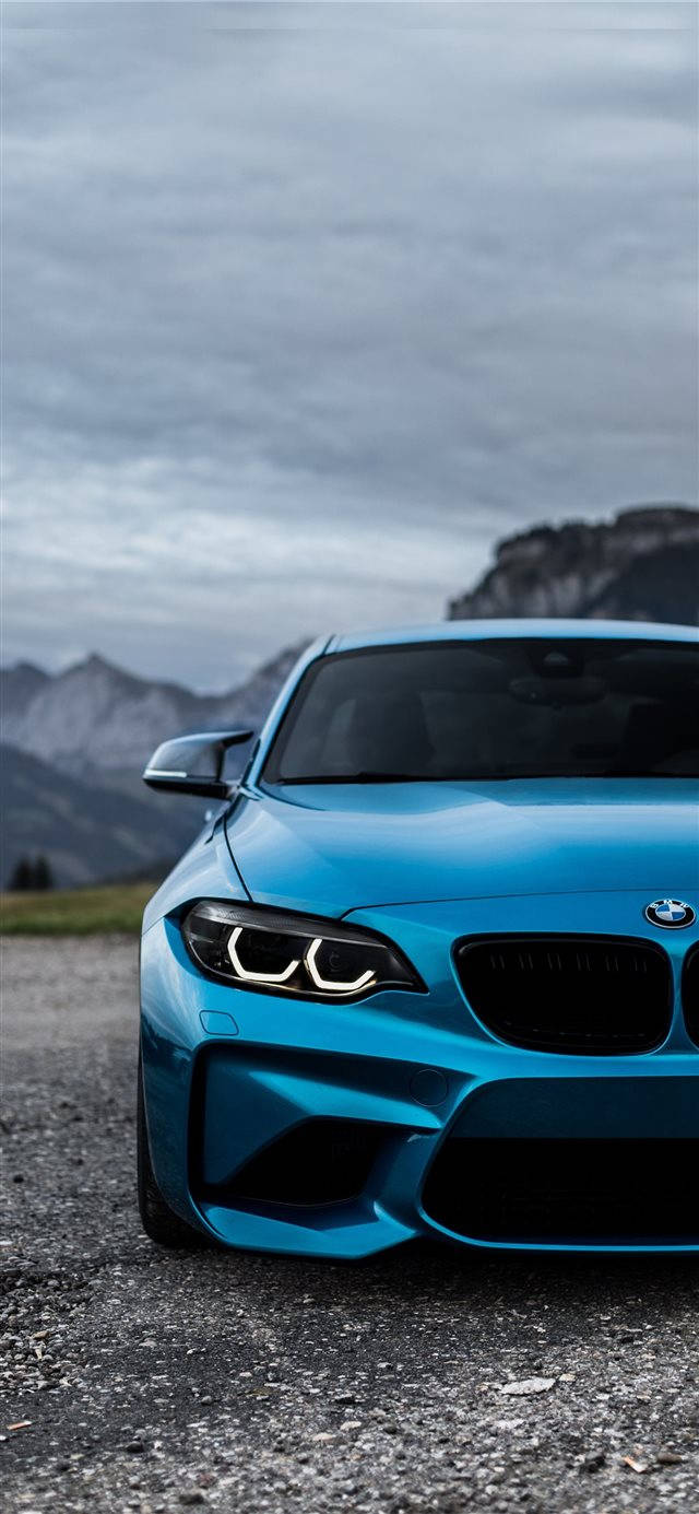 Mavi BMW M2 iPhone Araba Duvar Kağıdı