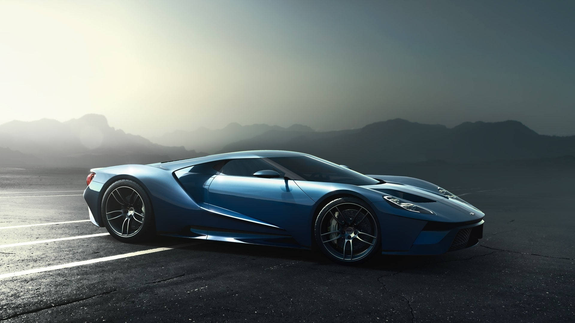 Mavi Ford GT Spor Araba Duvar Kağıdı