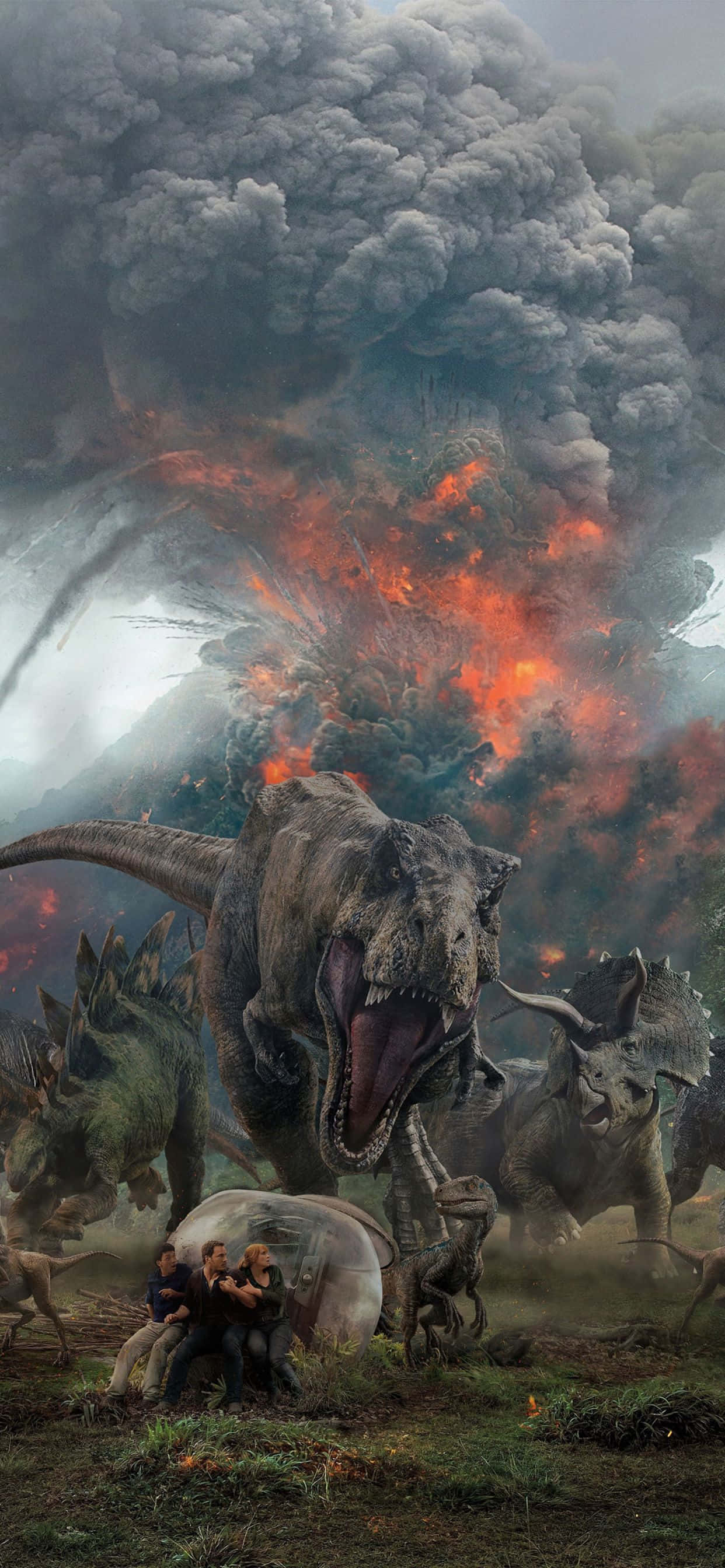 Mavi Jurassic World Patlaması Duvar Kağıdı