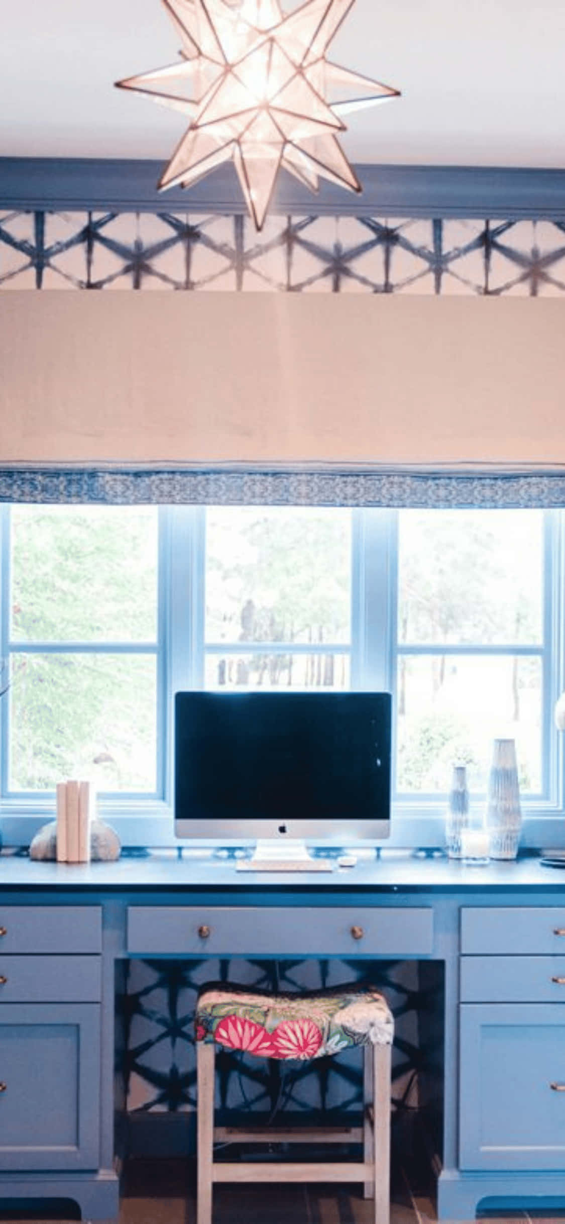 Mavi Masada iMac iPhone X Ofis Arka Planı Duvar Kağıdı
