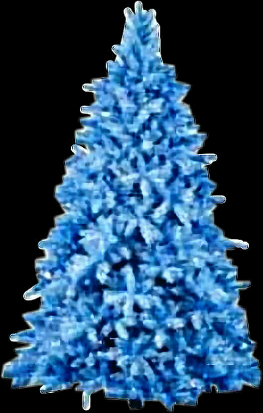 Mavi Noel Ağacı Sanatı Duvar Kağıdı
