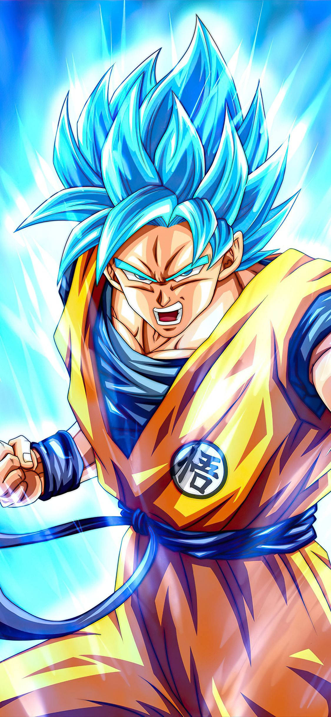 Mavi Saiyan Son Goku iPhone Duvar Kağıdı