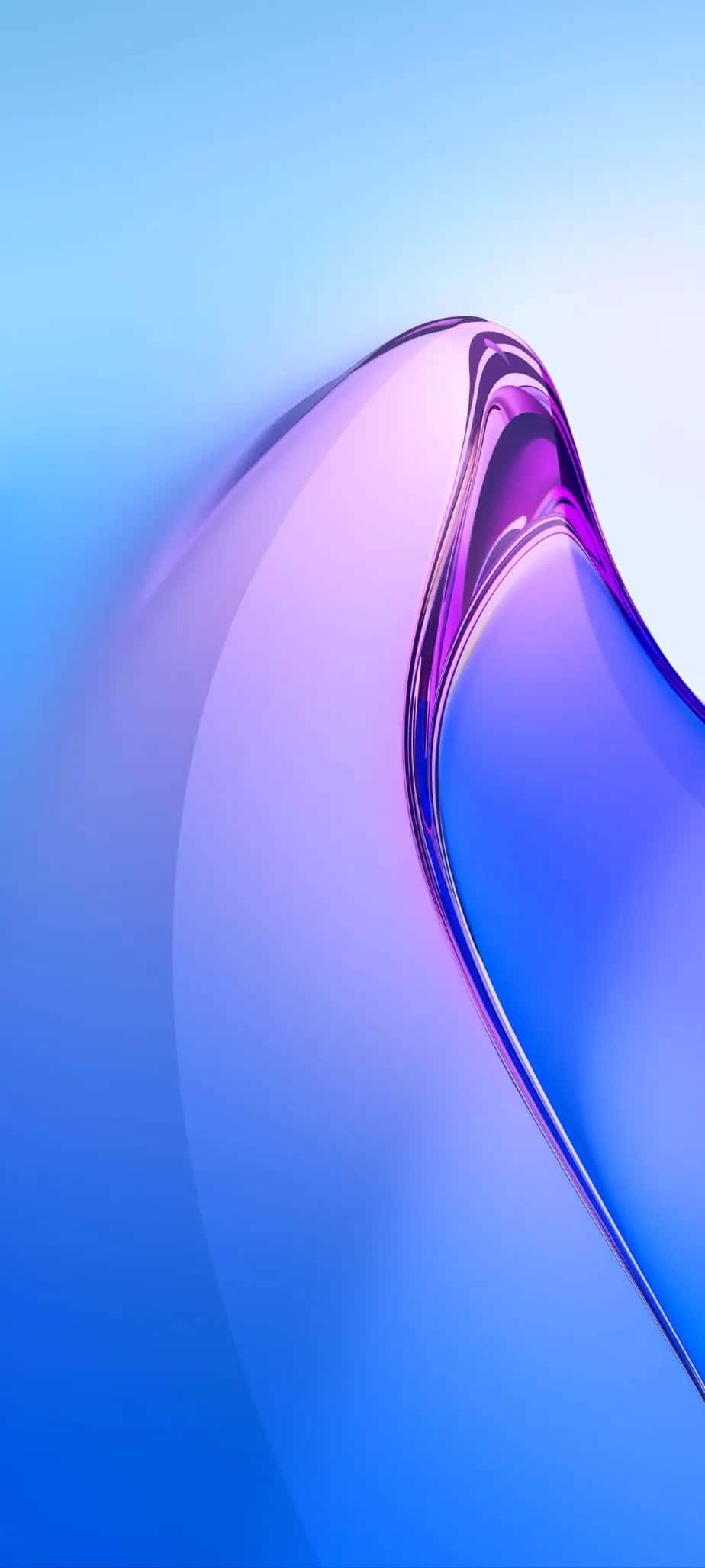 mavi ve mor kavisli cam telefon Duvar Kağıdı