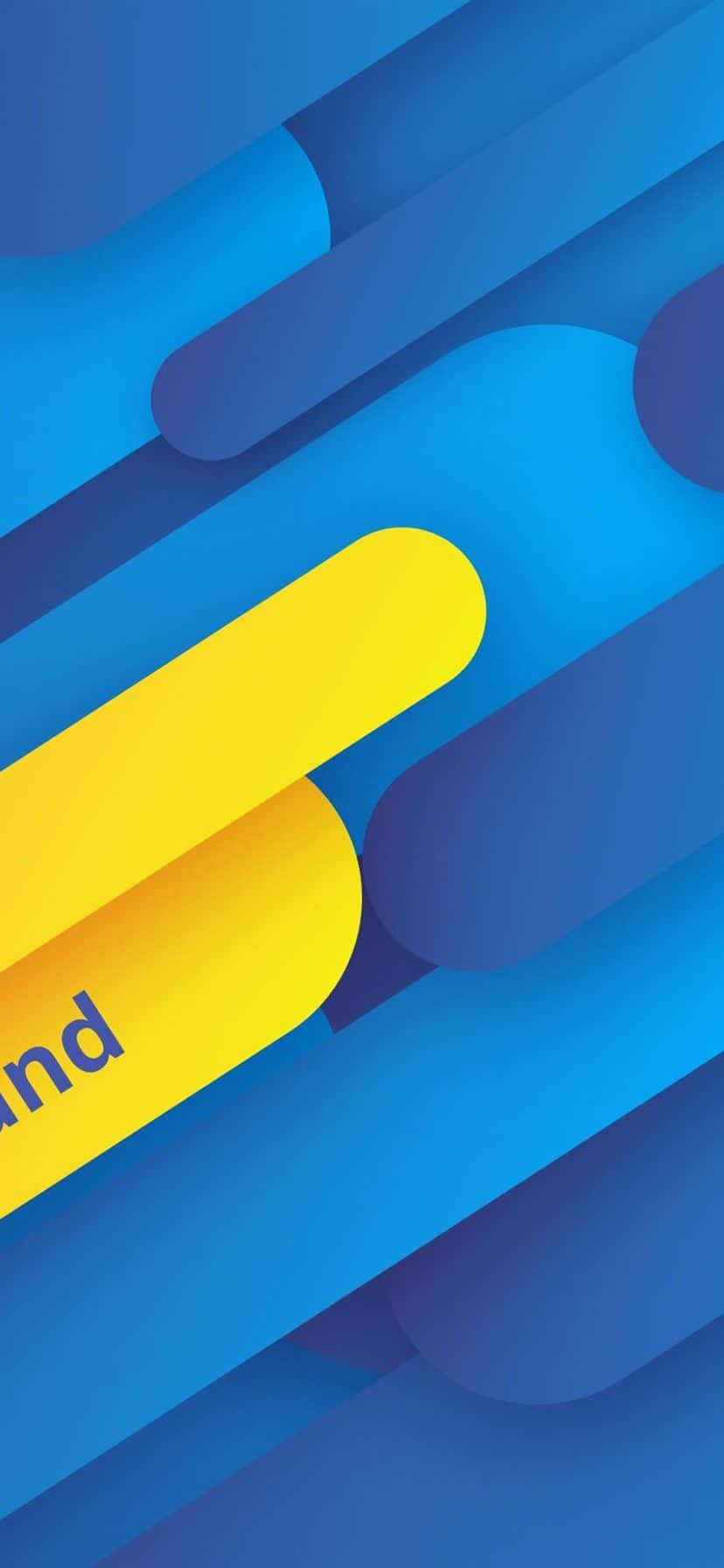 Mavi ve Sarı Arka Plan Soyut Sanat Tasarımı Duvar Kağıdı