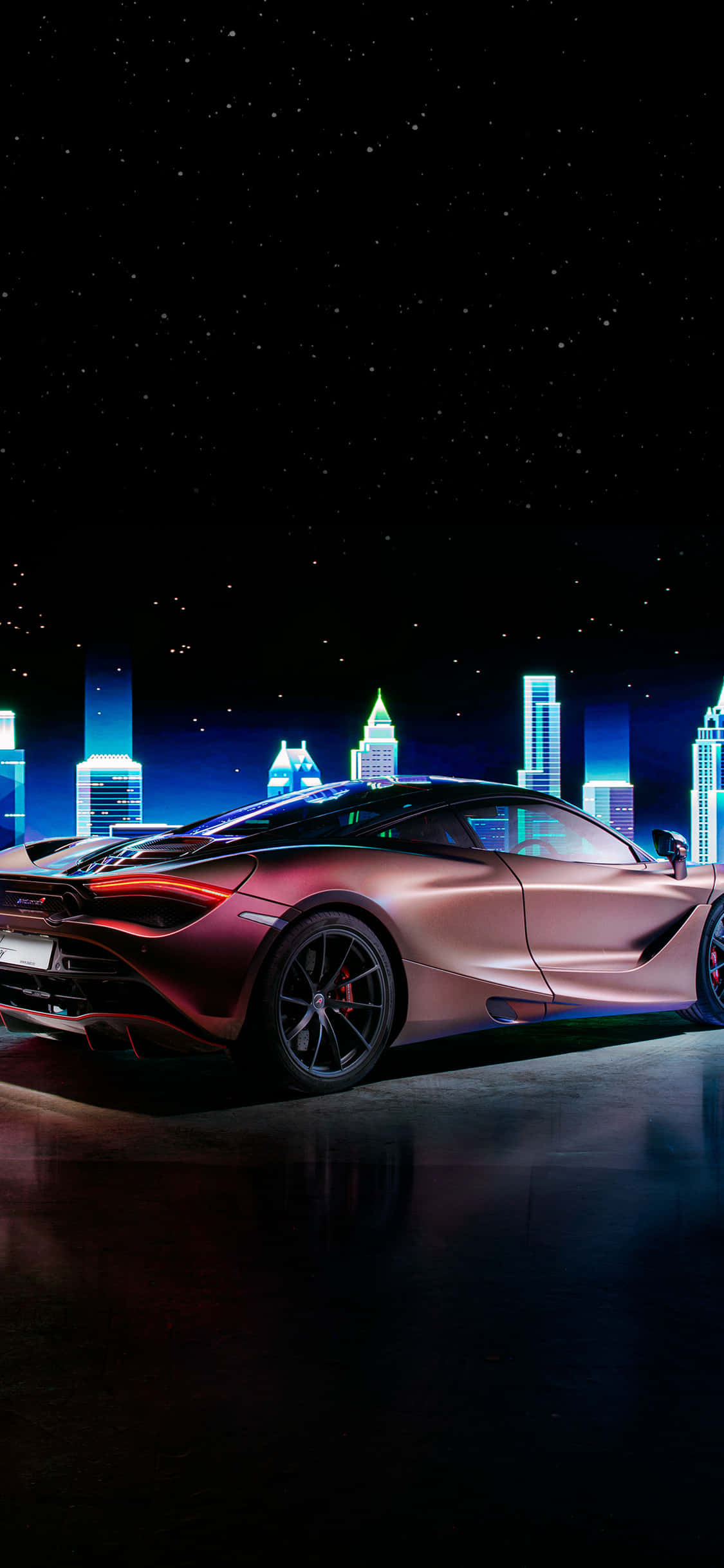 McLaren 720s'te iPhone Xs ile Alev Gibi Hızlı Duvar Kağıdı