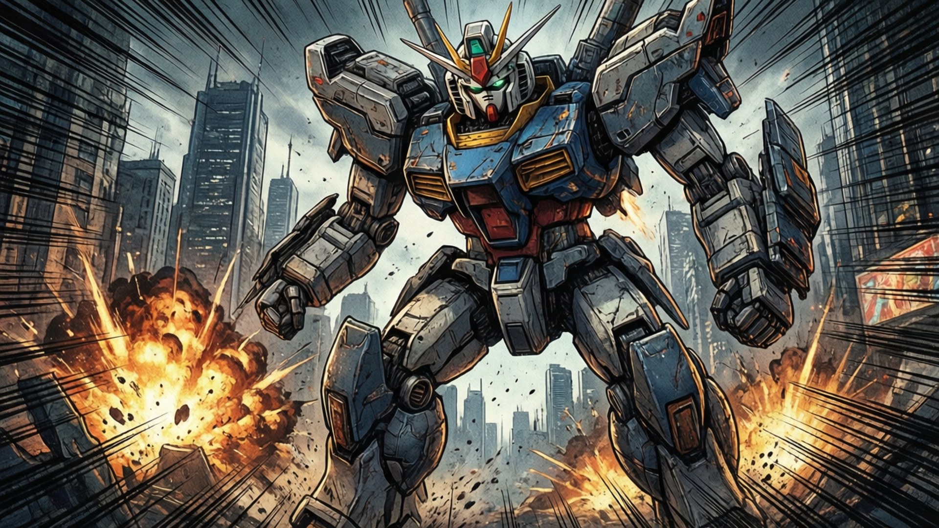 Mecha Manga Kaosu Duvar Kağıdı