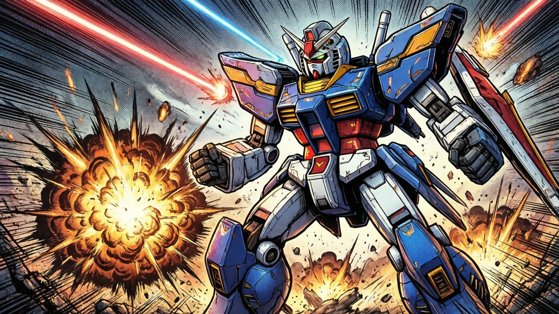 Mecha Manga Savaşı Duvar Kağıdı