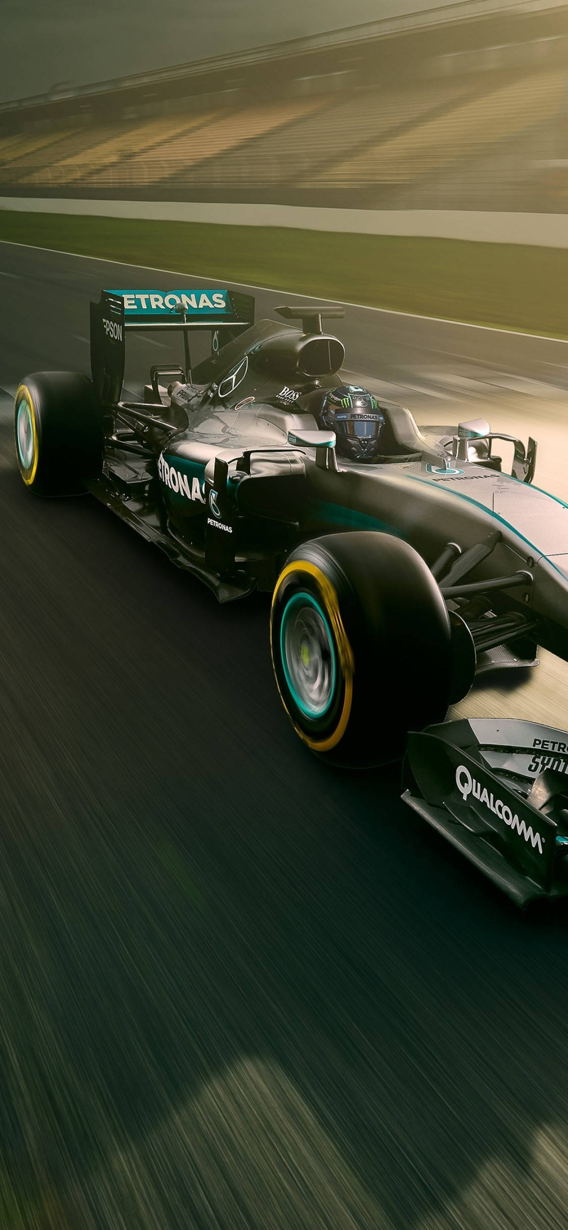Mercedes F1 iPhone Yarış Pisti Duvar Kağıdı
