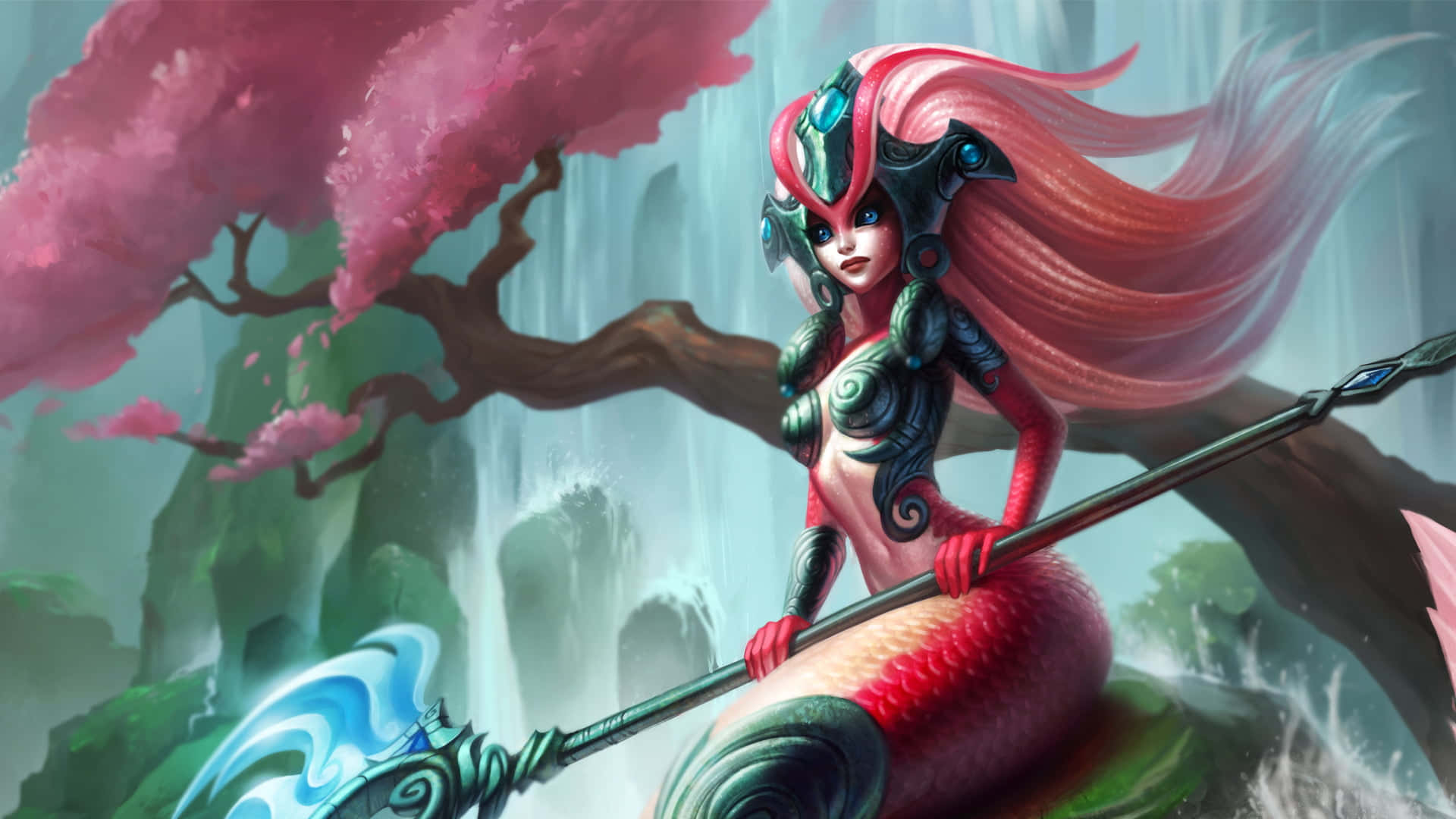 Mermaid Renkli Resim League Of Legends Duvar Kağıdı