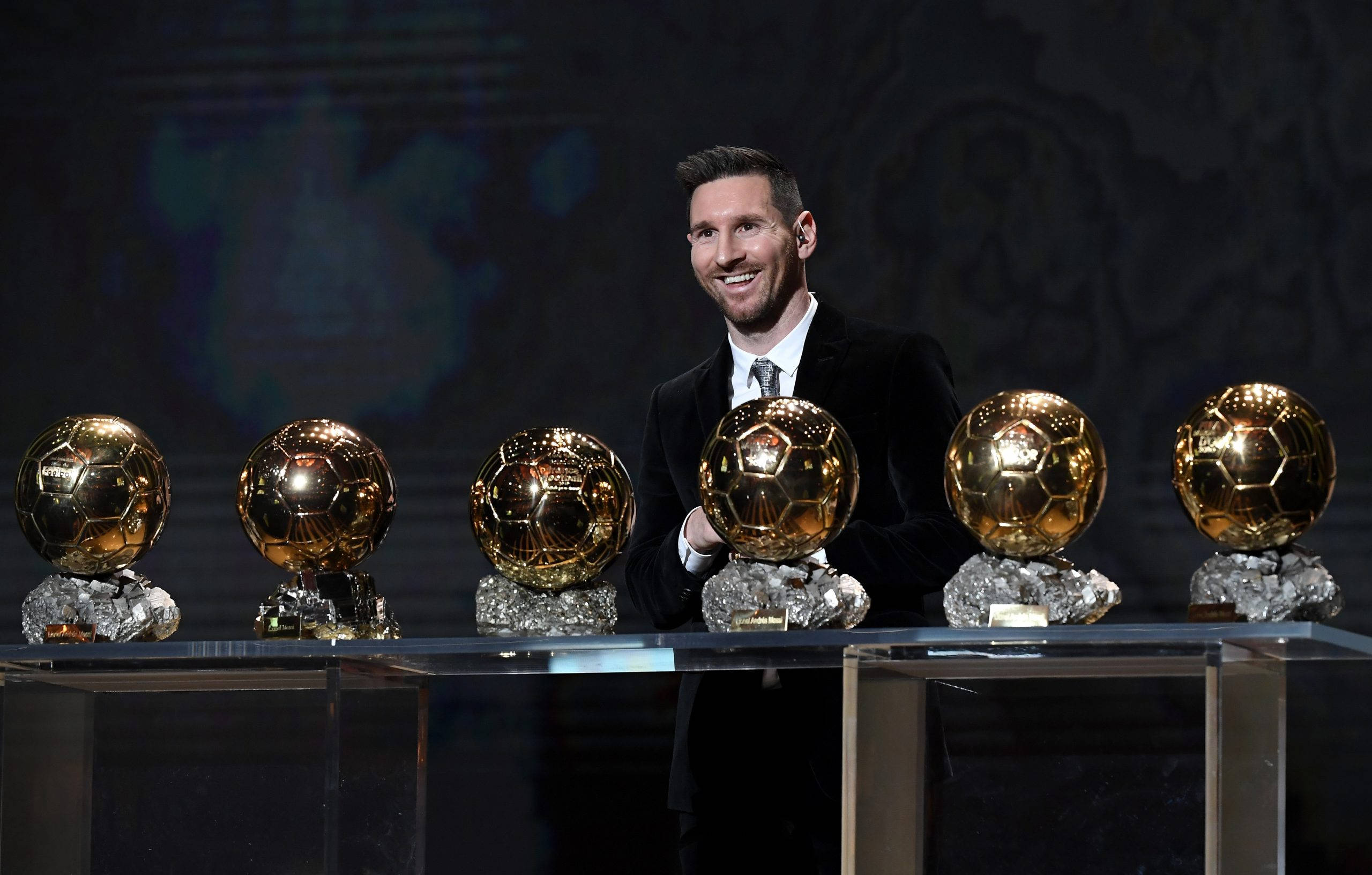 Messi 2021 Ballon D'Or Ödülleri Duvar Kağıdı