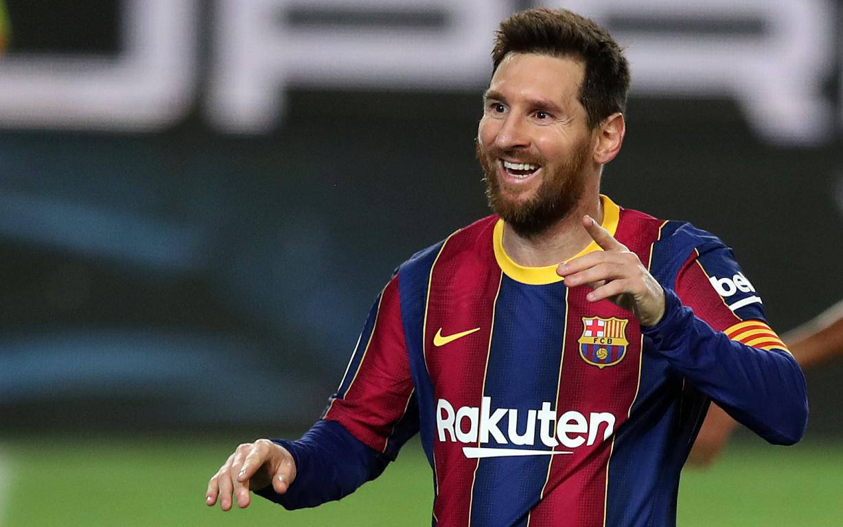 Messi 2021 Mutlu Gol Sevinci Duvar Kağıdı