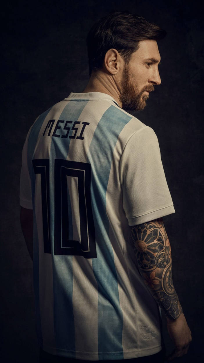 Messi Arjantin Ciddi Bakış Duvar Kağıdı