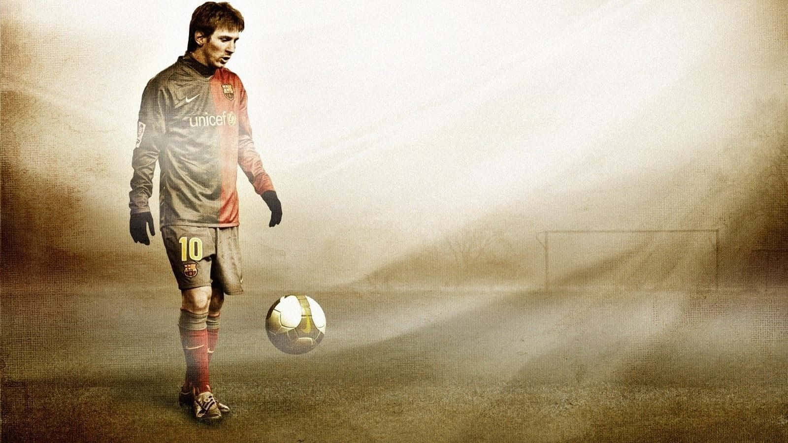 Messi kalabalıktan ayrılıyor Duvar Kağıdı