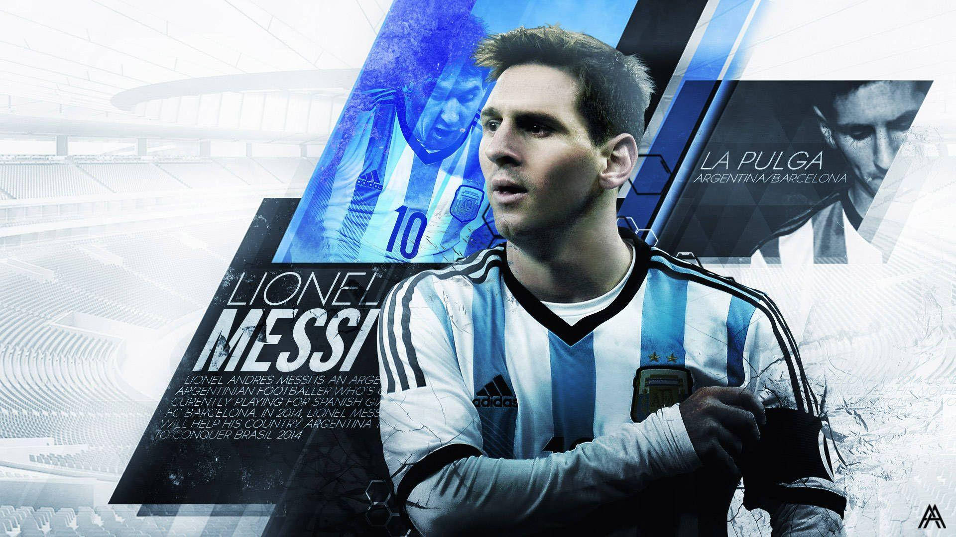 Messi La Pulga Sanatı Duvar Kağıdı