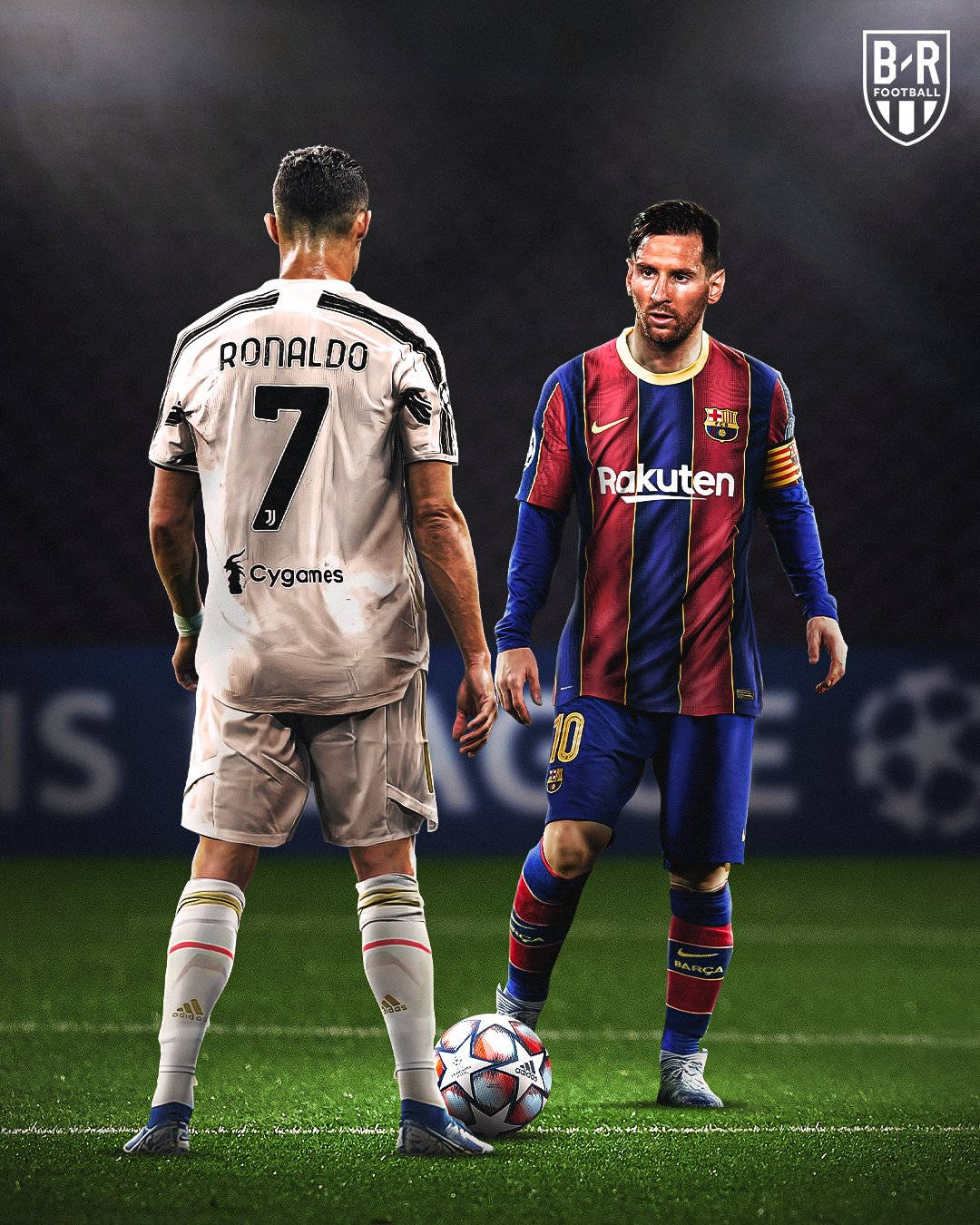 Messi ve Ronaldo Maçta Karşı Karşıya 4K Duvar Kağıdı
