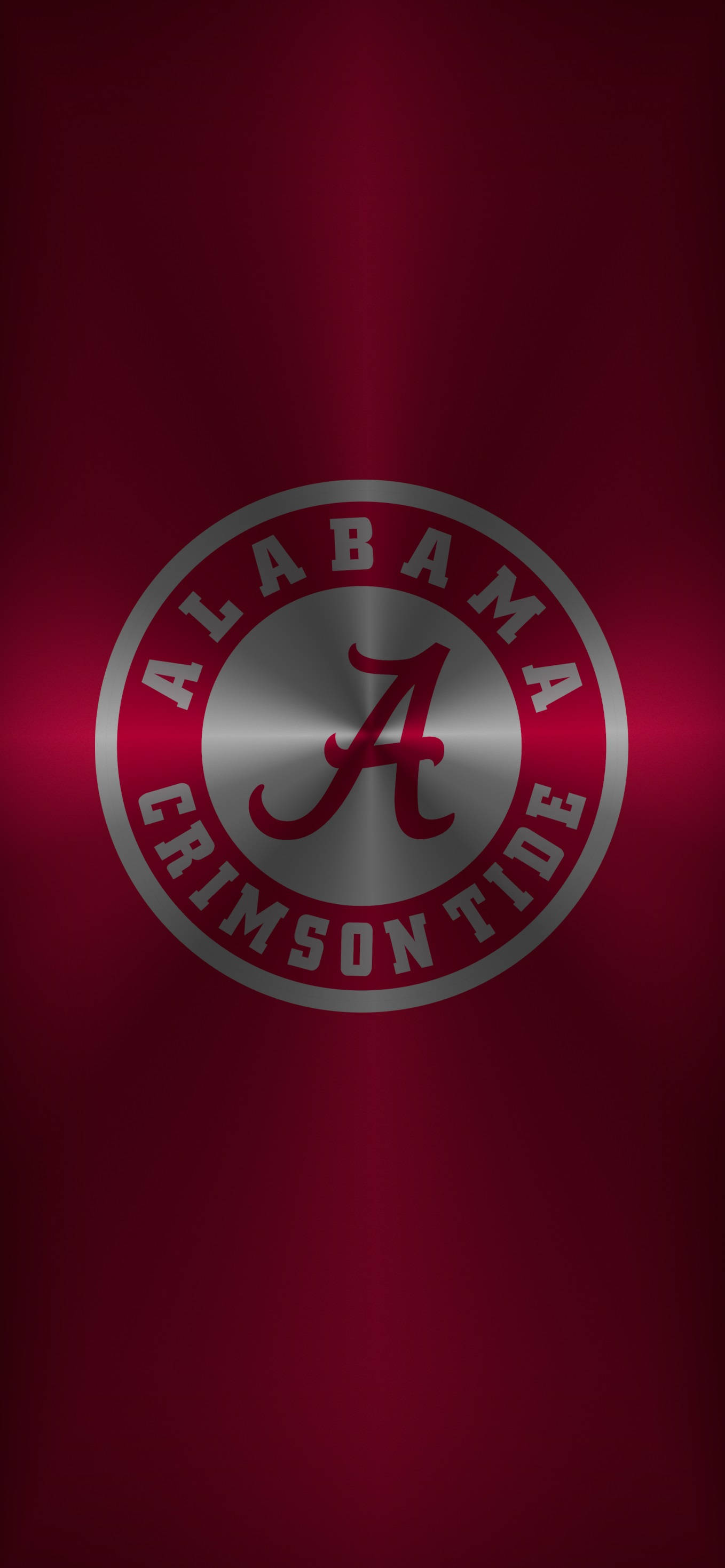 Metalik Logo Alabama Crimson Tide Duvar Kağıdı
