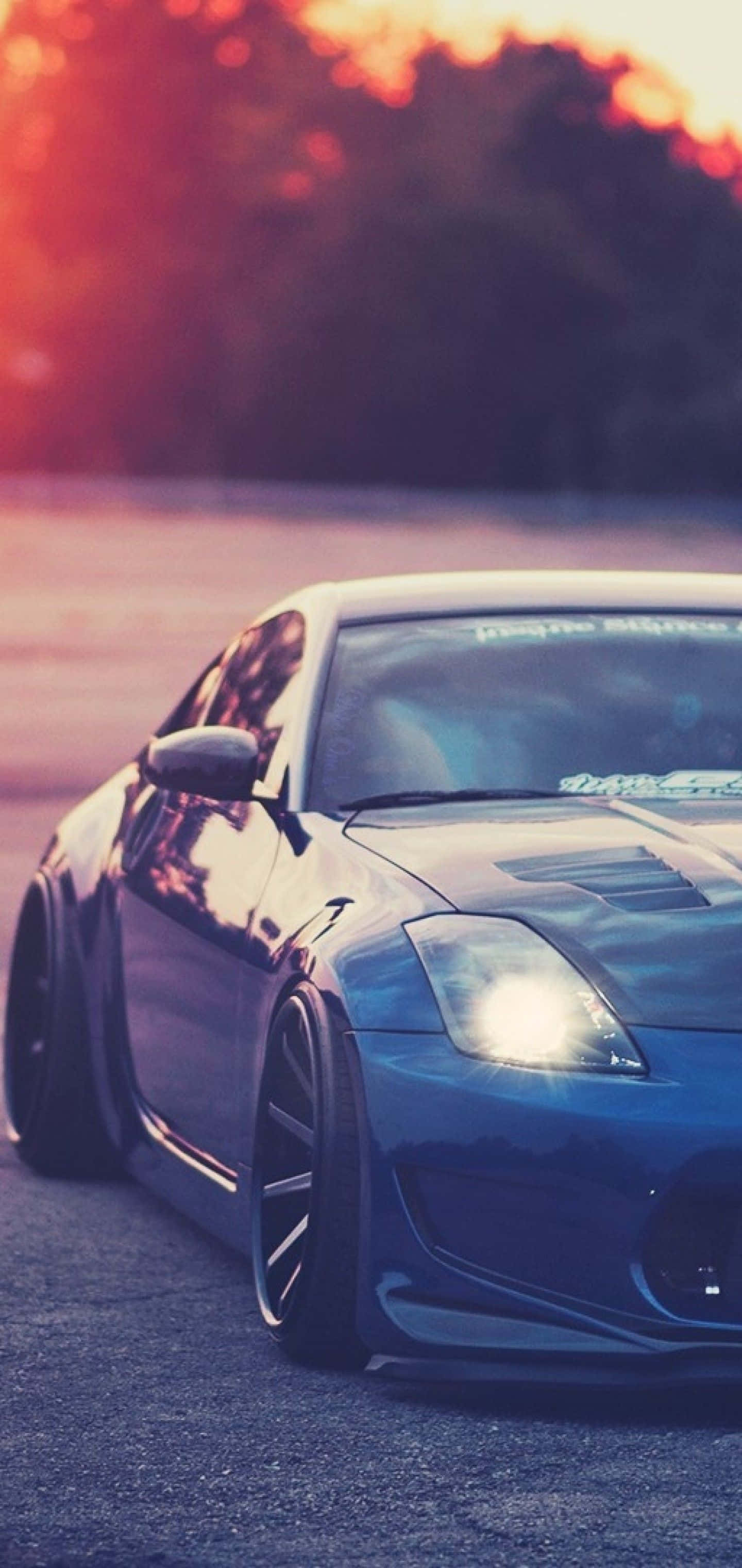 Metalik Mavi Nissan 350Z iPhone Duvar Kağıdı