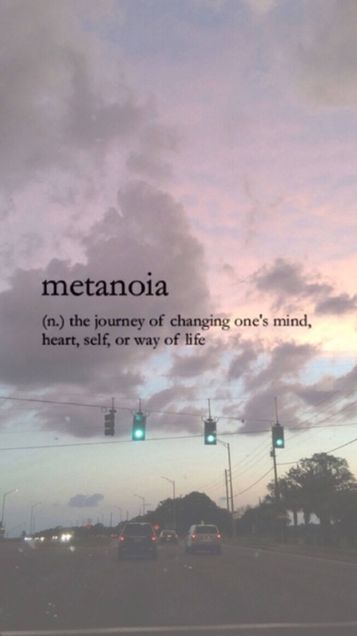 Metanoia Estetik Kelime Duvar Kağıdı