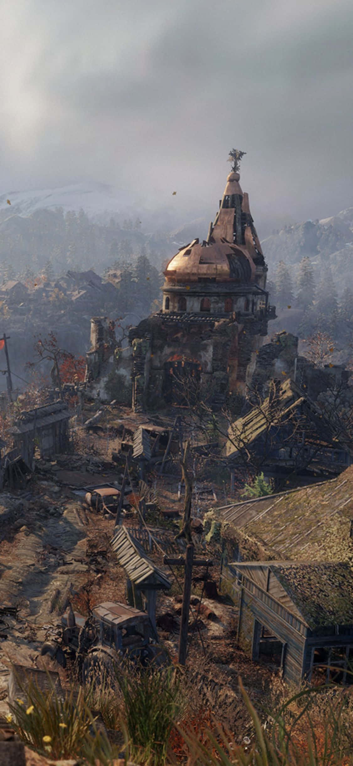 Metro Exodus'ta kıyamet sonrası dünyayı iPhone X'inizle keşfedin. Duvar Kağıdı