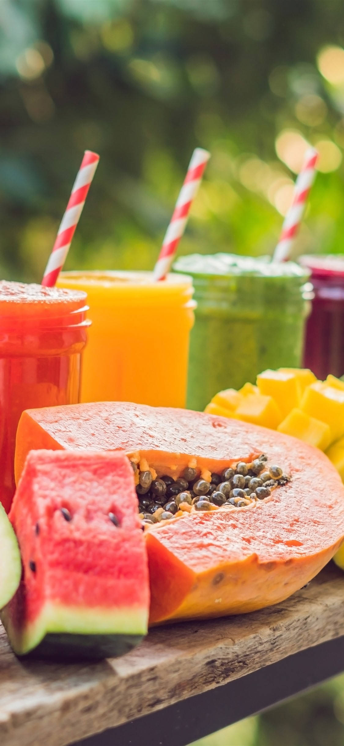 Meyveli Smoothie Duvar Kağıdı