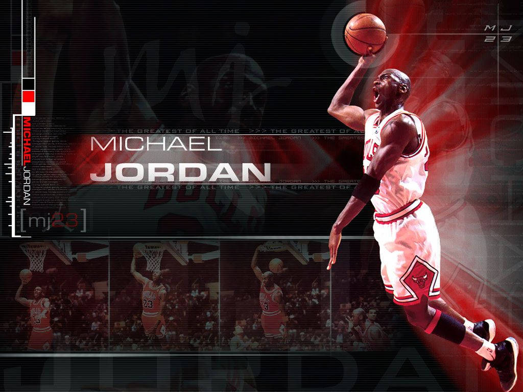 Michael Jordan HD İsim ve Başlıkla Duvar Kağıdı
