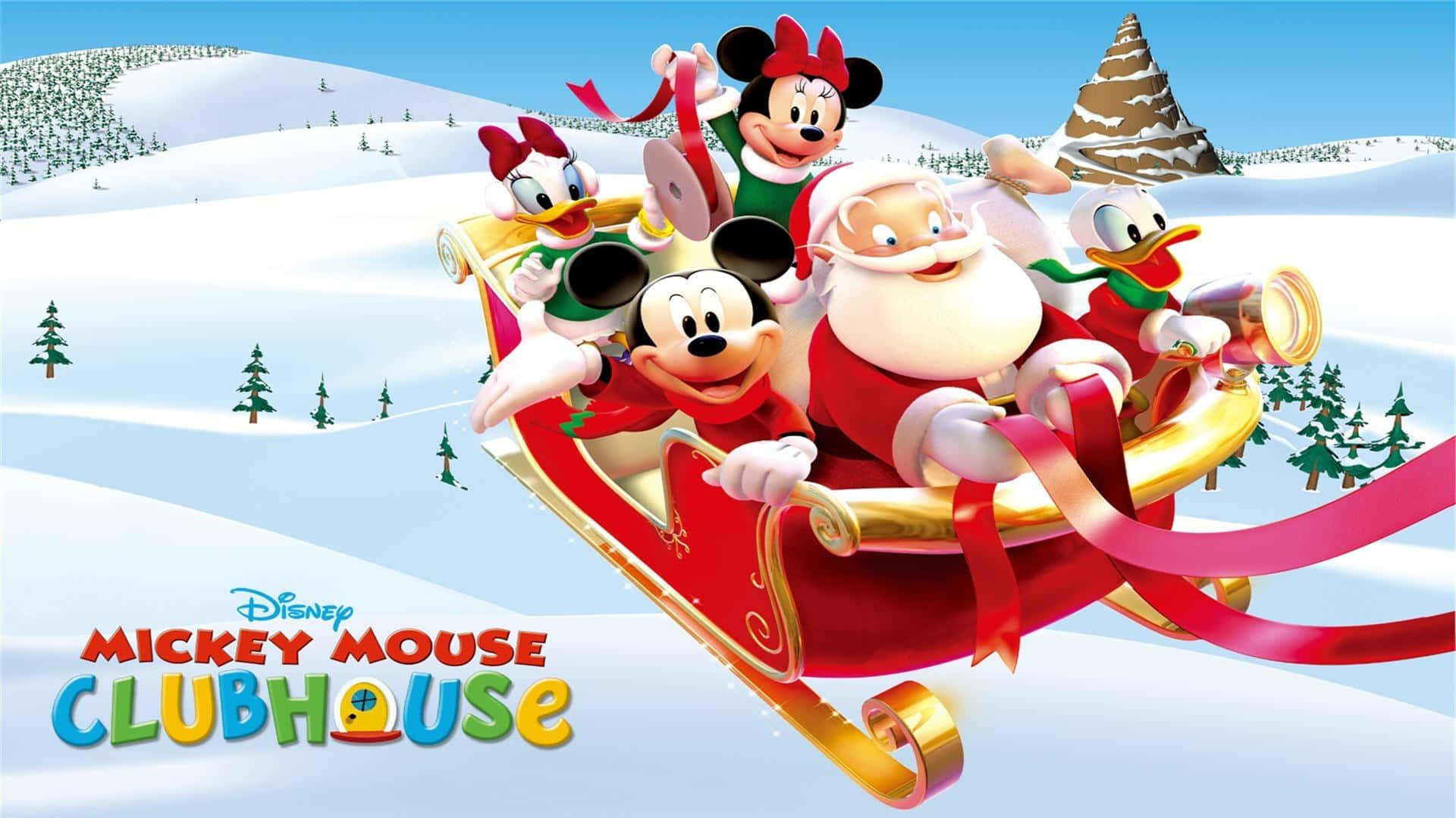 Mickey Mouse Clubhouse 2 - Noel Baba Duvar Kağıdı