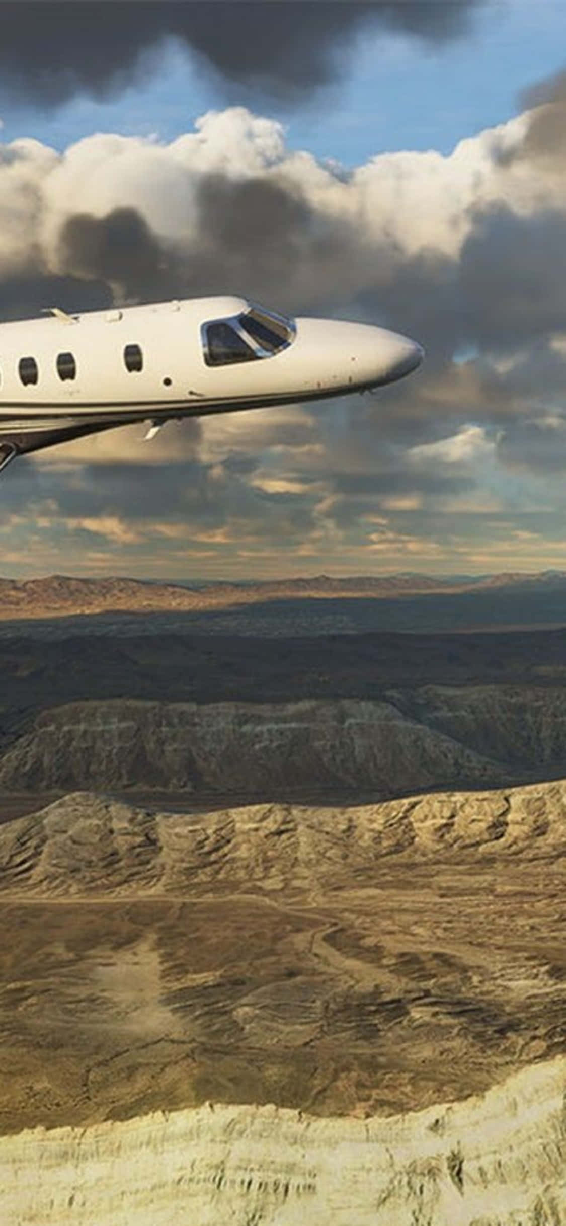 Microsoft Flight Simulator ile iPhone XS'te göklere yükselin! Duvar Kağıdı