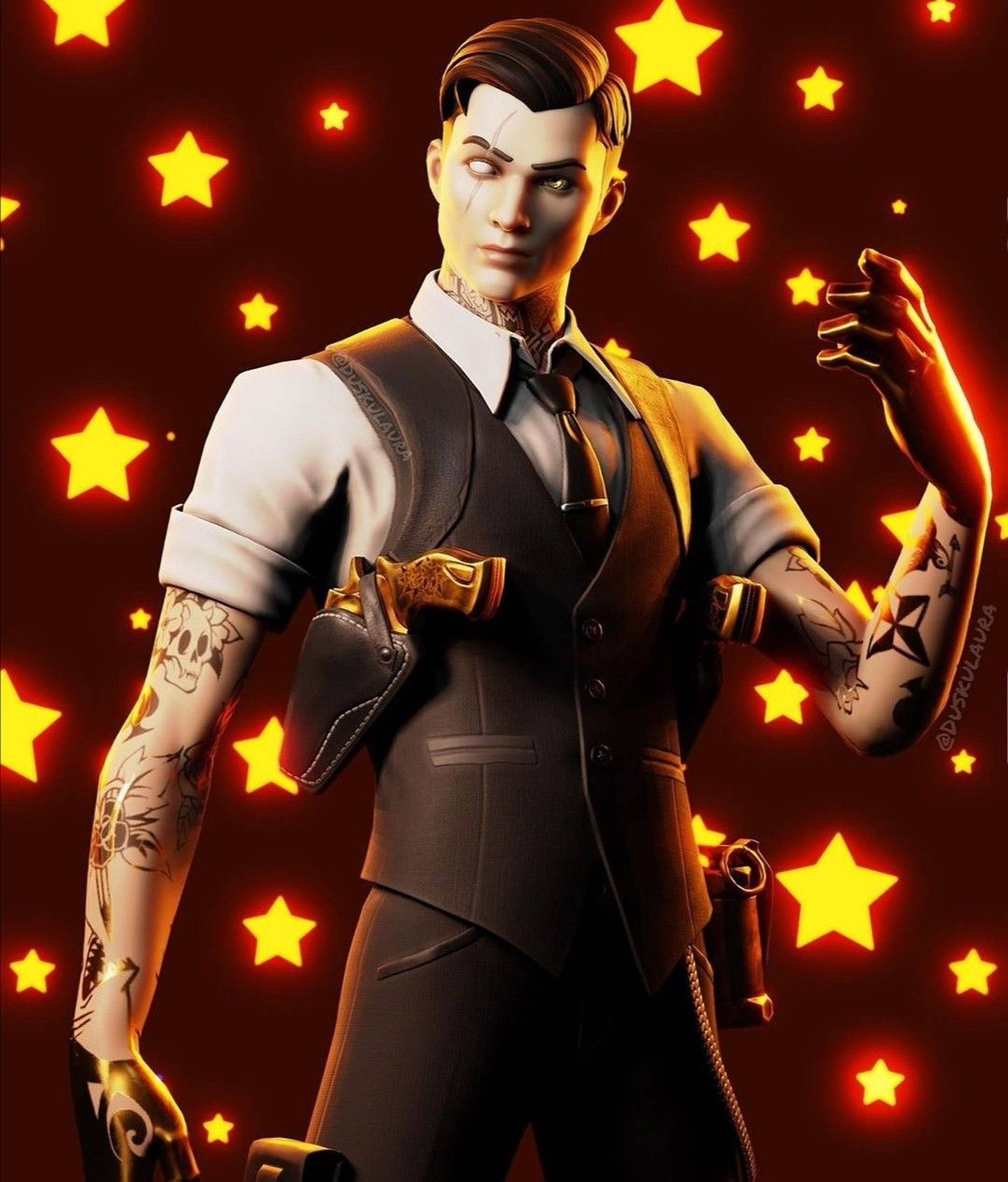 Midas Fortnite Yıldız Arka Planı Duvar Kağıdı