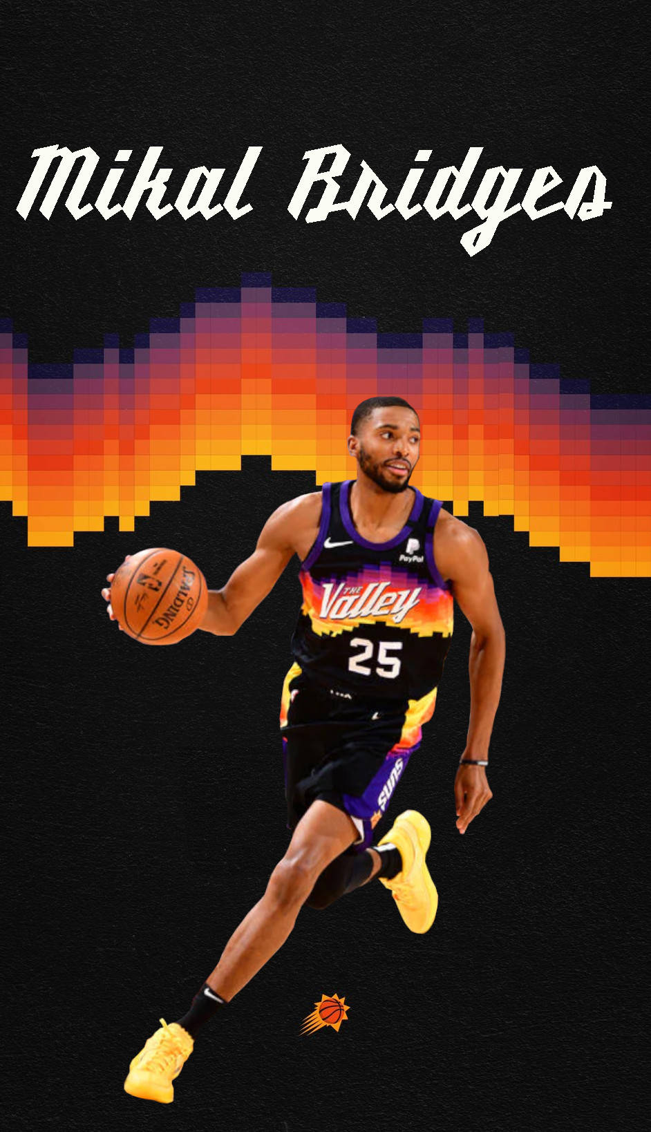 Mikal Bridges Dijital Sanat Eseri Duvar Kağıdı