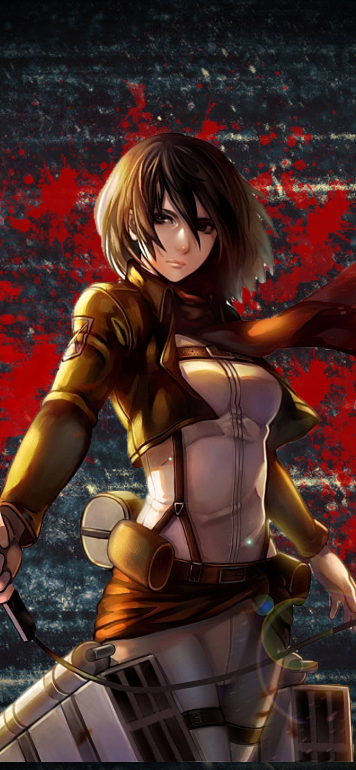 Mikasa Portre Attack On Titan iPhone Duvar Kağıdı