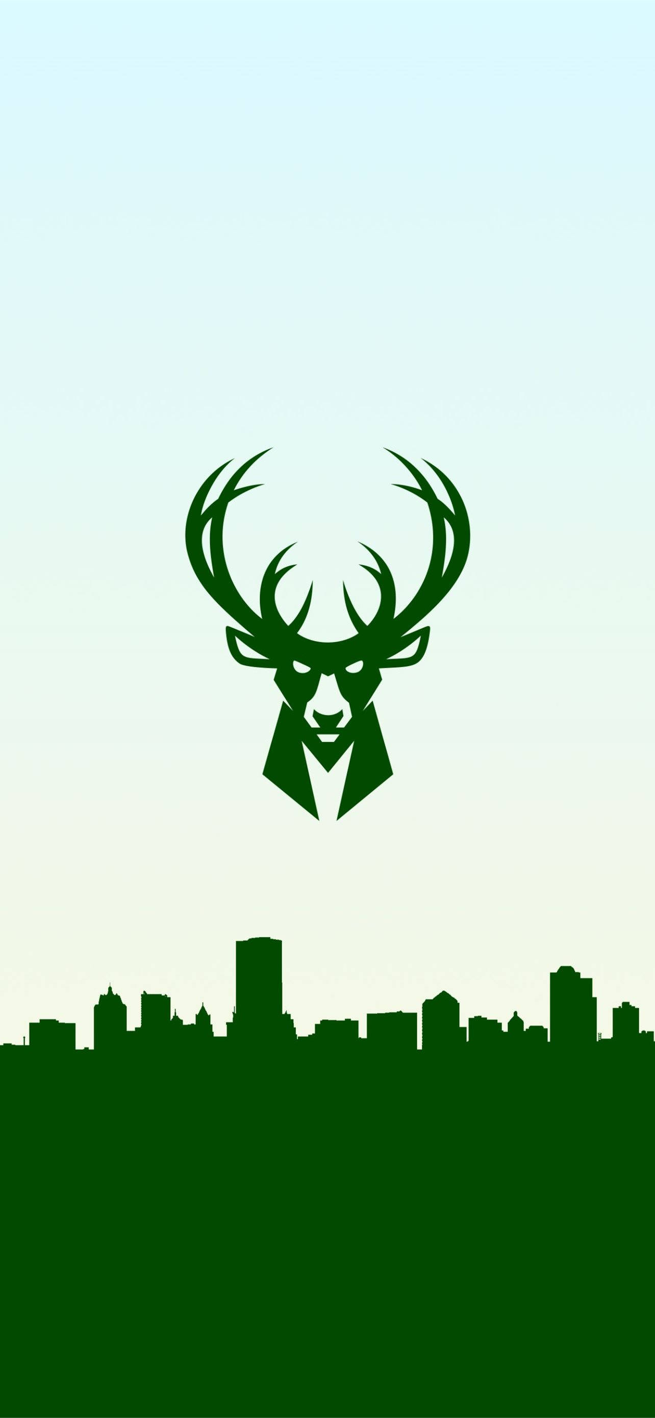 Milwaukee Bucks Yeşil Logo Duvar Kağıdı