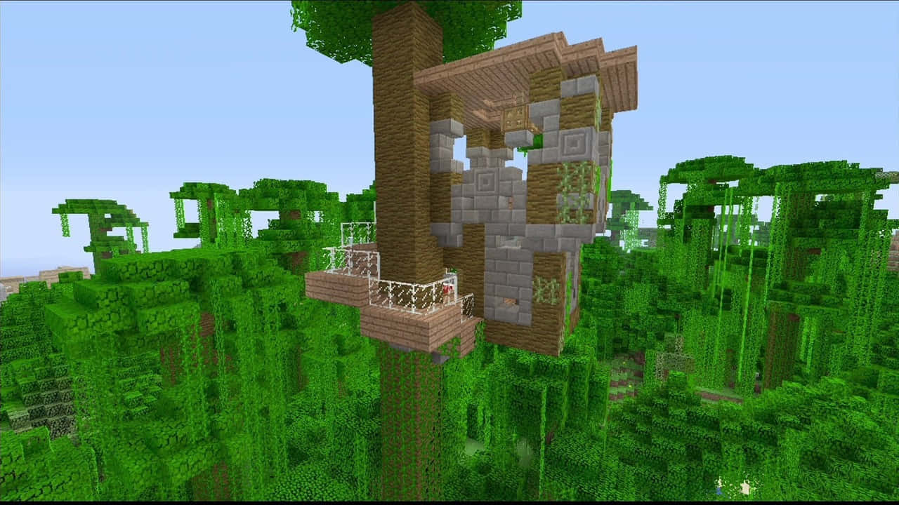 minecraft ağaç ev fikirleri minecraft ağaç ev fikirleri Duvar Kağıdı