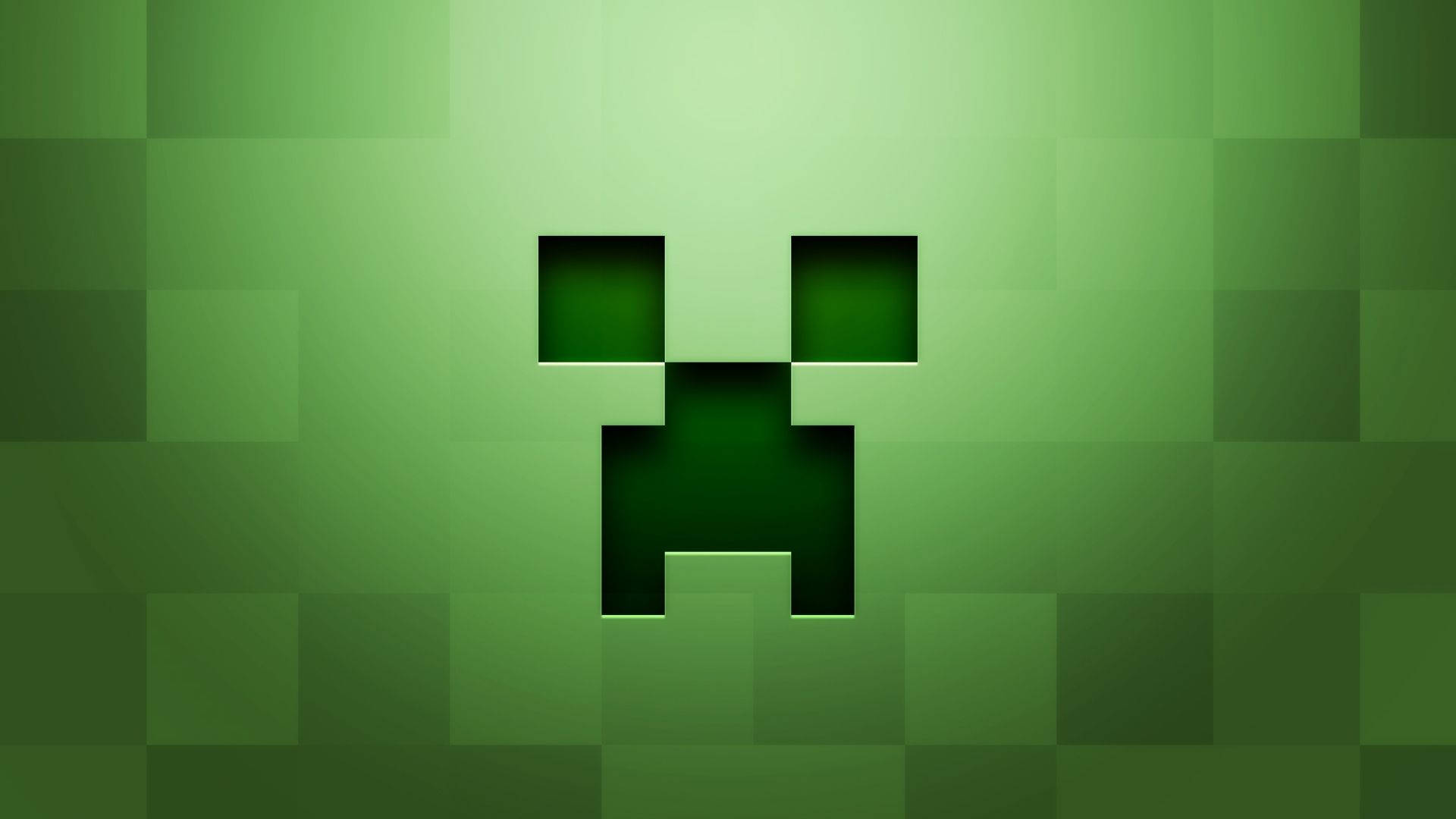 Minecraft Creeper Yüzü ile Kendi Yolunu Yarat Duvar Kağıdı