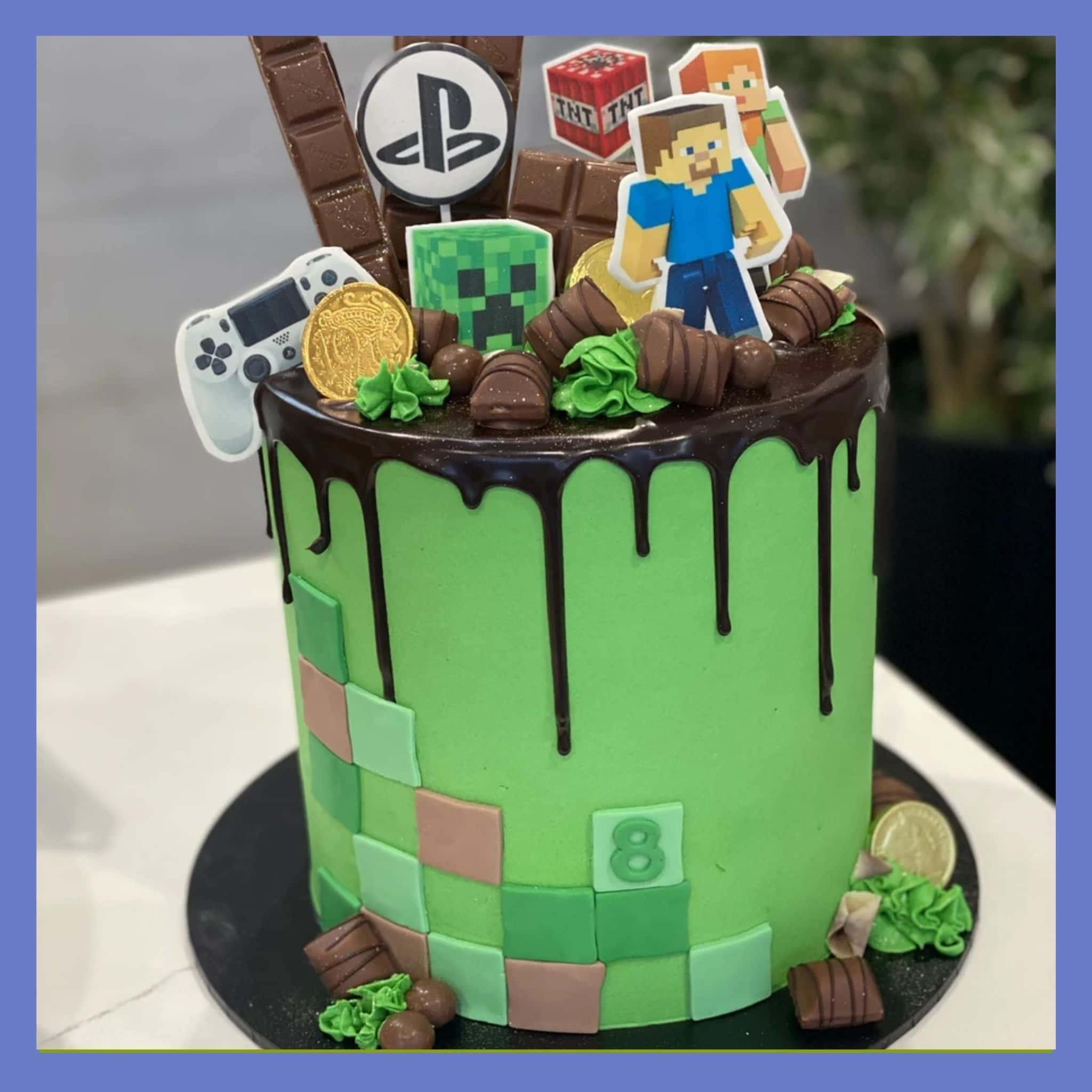 minecraft doğum günü pastası Duvar Kağıdı
