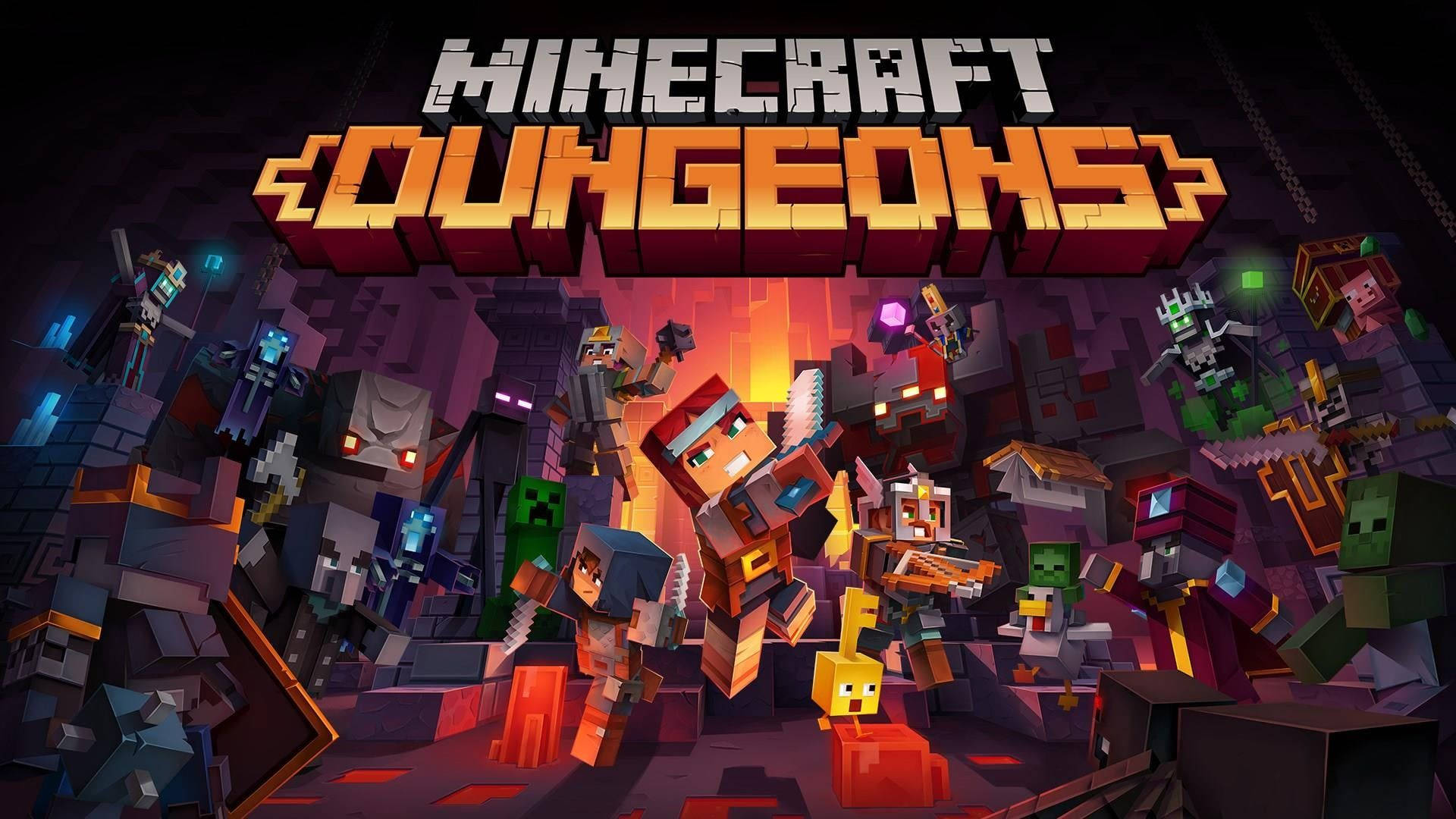 Minecraft Dungeons Resmi Posteri Duvar Kağıdı