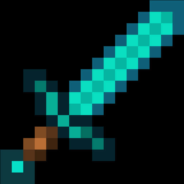 Minecraft Elmas Kılıç İkonu Duvar Kağıdı