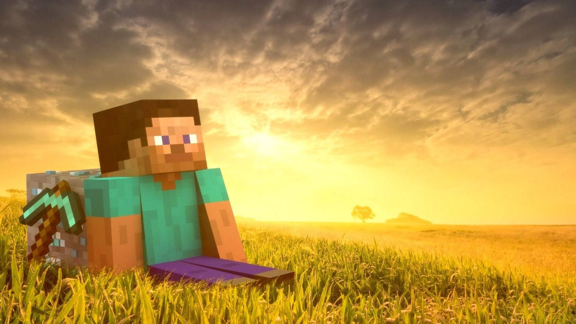 Minecraft Steve 1080p Oyun Duvar Kağıdı