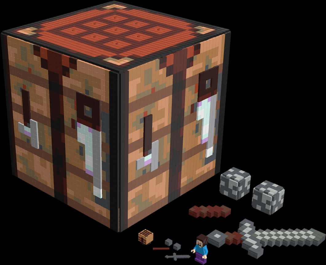 Minecraft: Tezgah ve Aletler Duvar Kağıdı