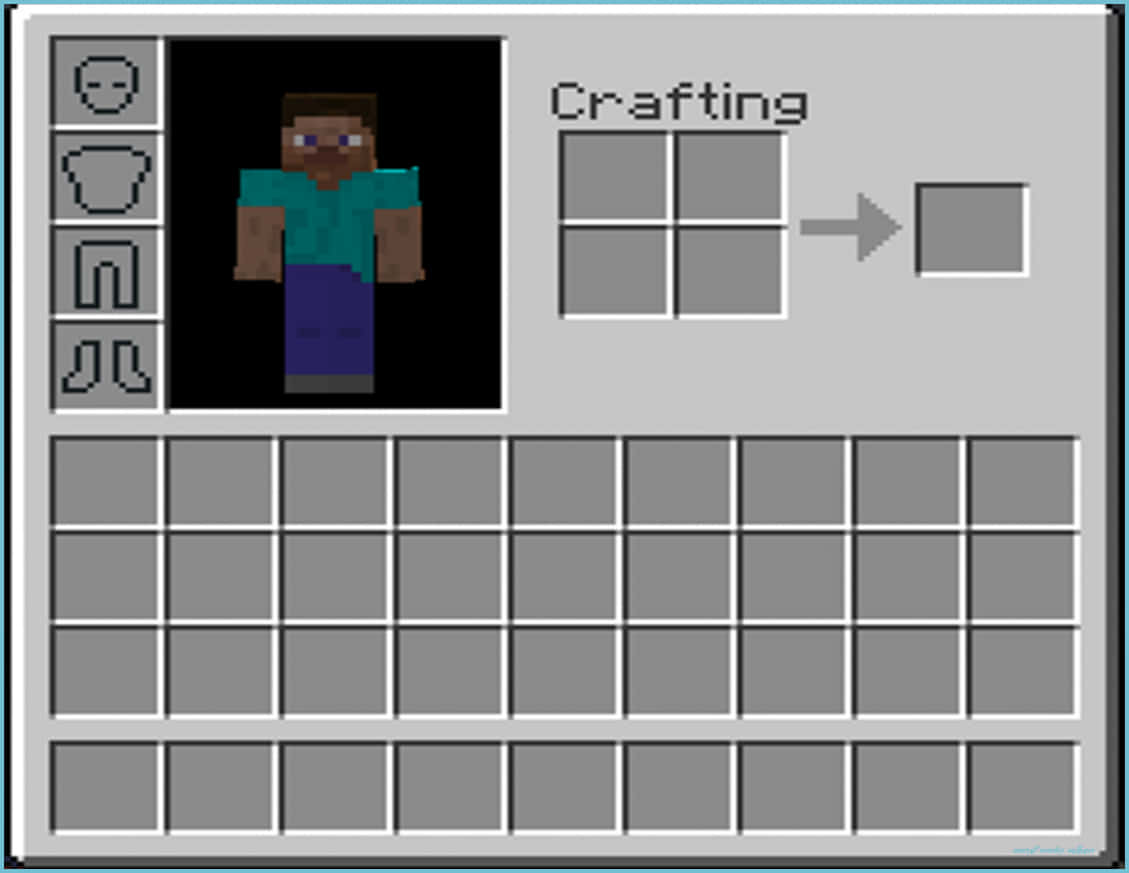 Minecraft Üretim Envanteri Duvar Kağıdı
