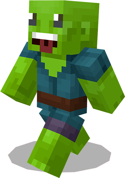 Minecraft Zombi Karakteri.PNG Duvar Kağıdı