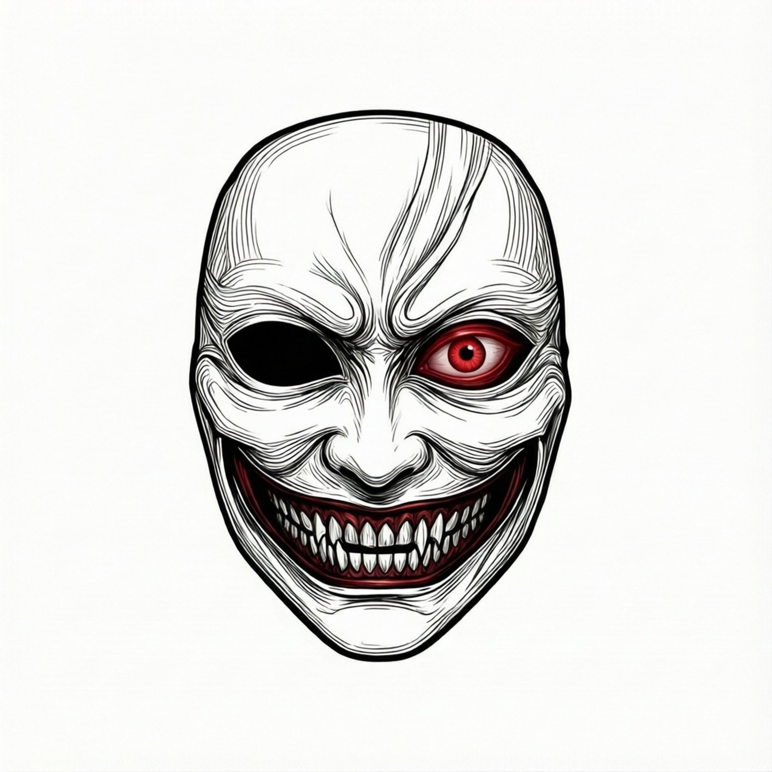 Minimalist Kaneki Maskesi Duvar Kağıdı