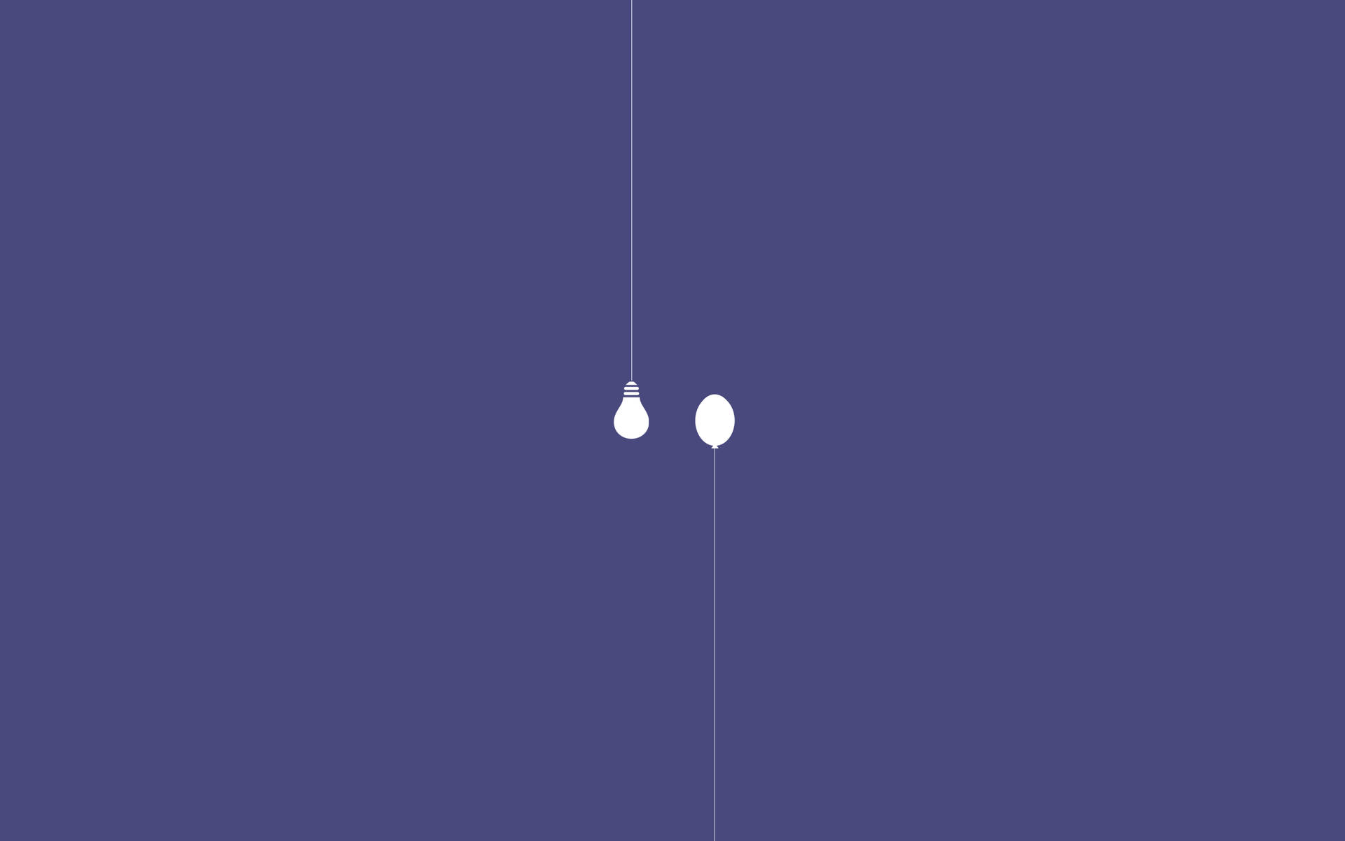 Ampul ve balon minimalist duvar kağıdı