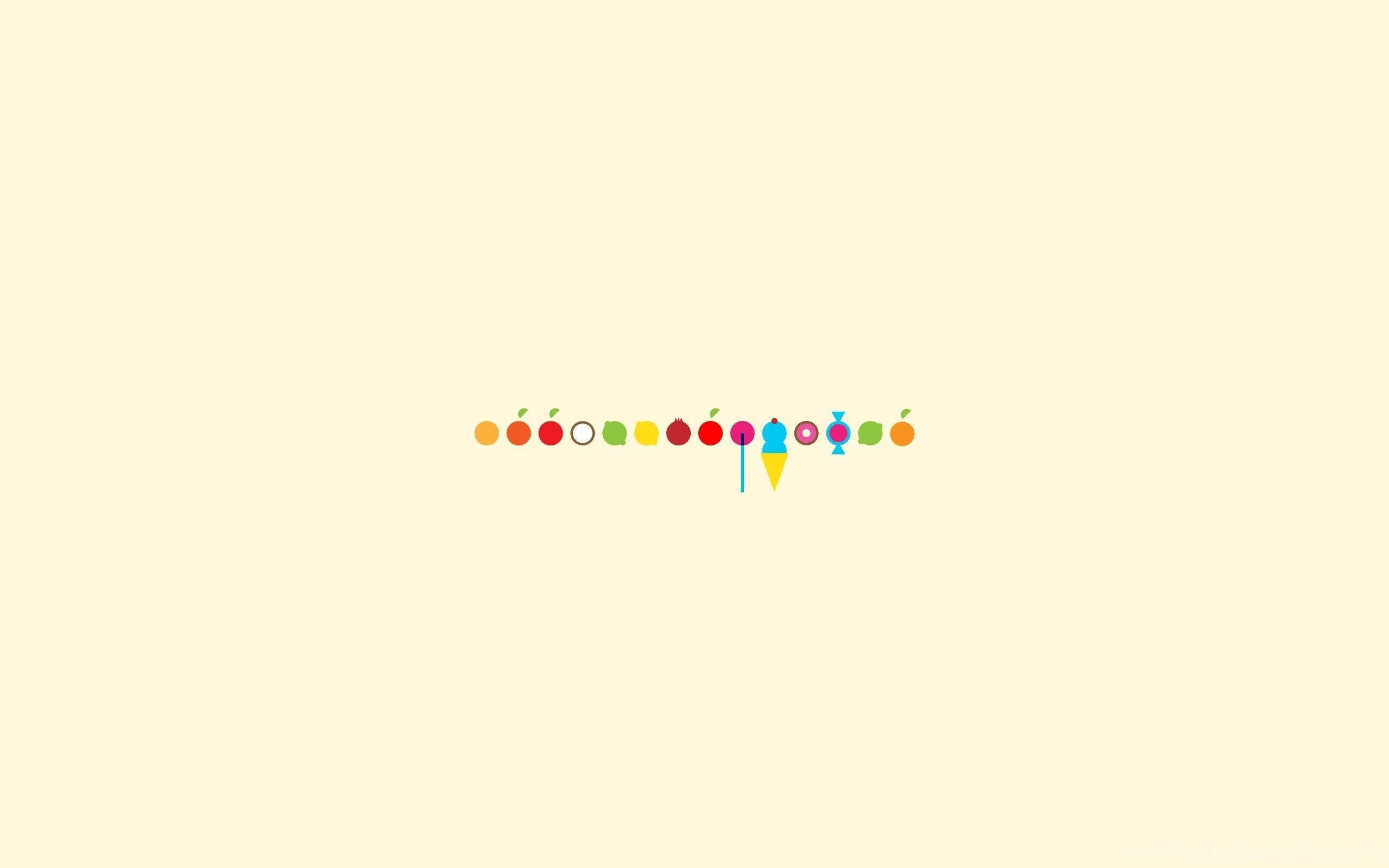 Minimalist Pastel Sarı Estetiğinde Yiyecekler Duvar Kağıdı