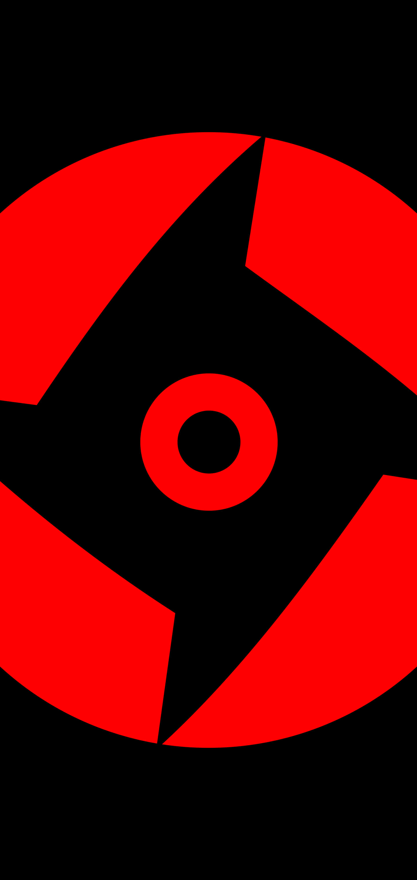 Minimalist Sharingan ile Güç Yolunda Yürüyün Duvar Kağıdı