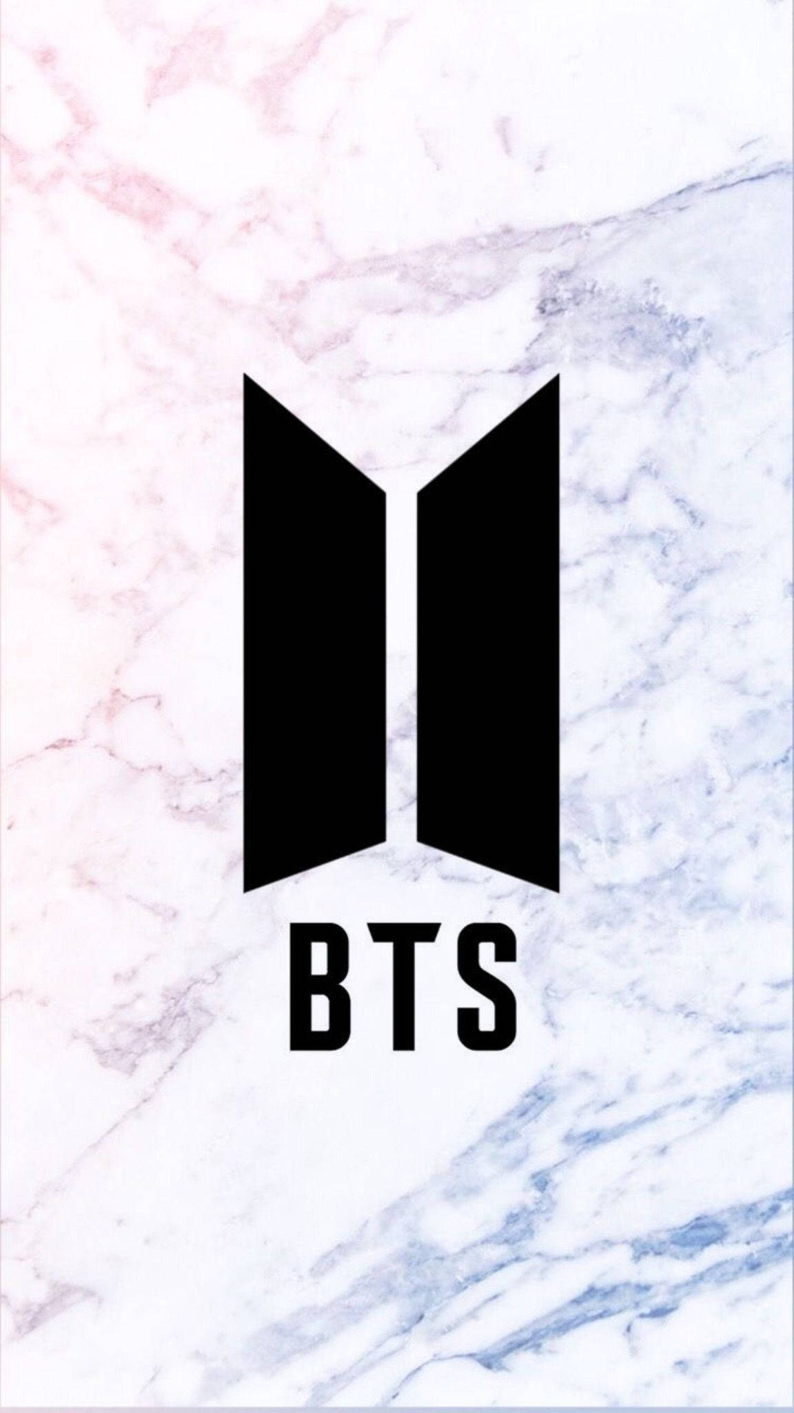 Minimalist Siyah BTS Logosu Duvar Kağıdı