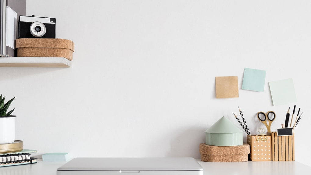 Minimalist Zoom Arka Plan Ofis Duvar Kağıdı